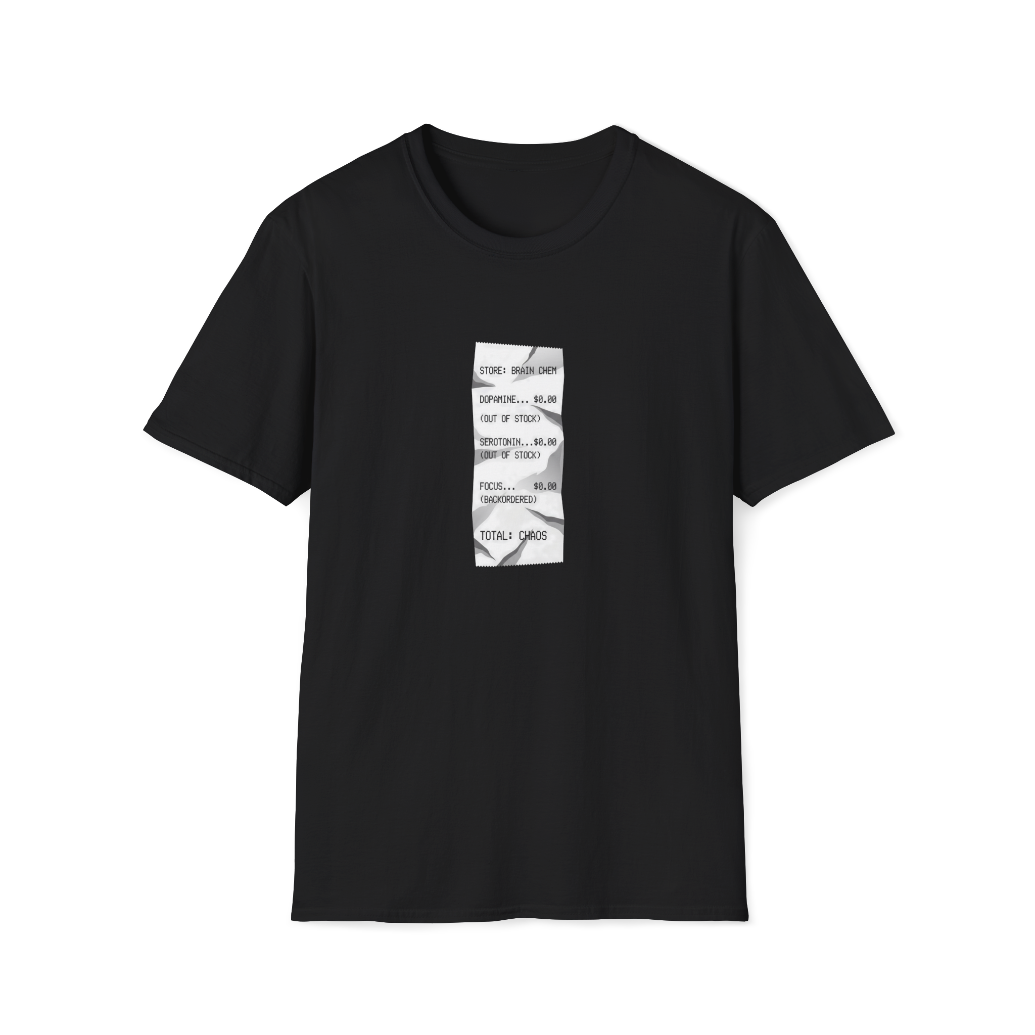 Total: Chaos, Receipt T-Shirt